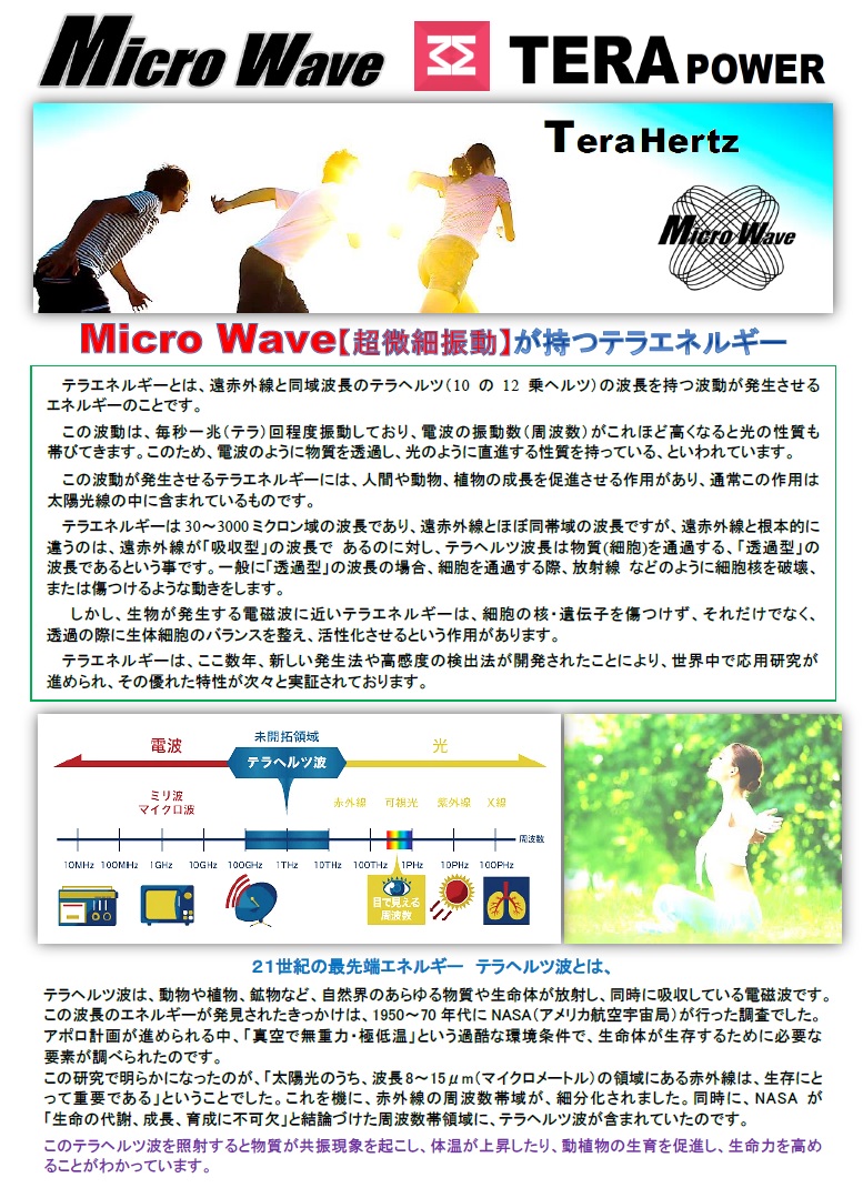 Micro Wave【超微細振動】が持つテラエネルギー