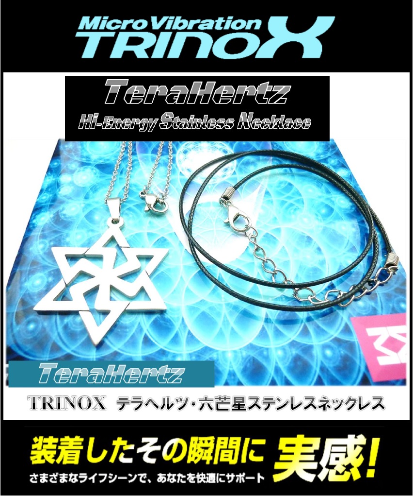 1 TRINOX テラヘルツ・六芒星ステンレスネックレス